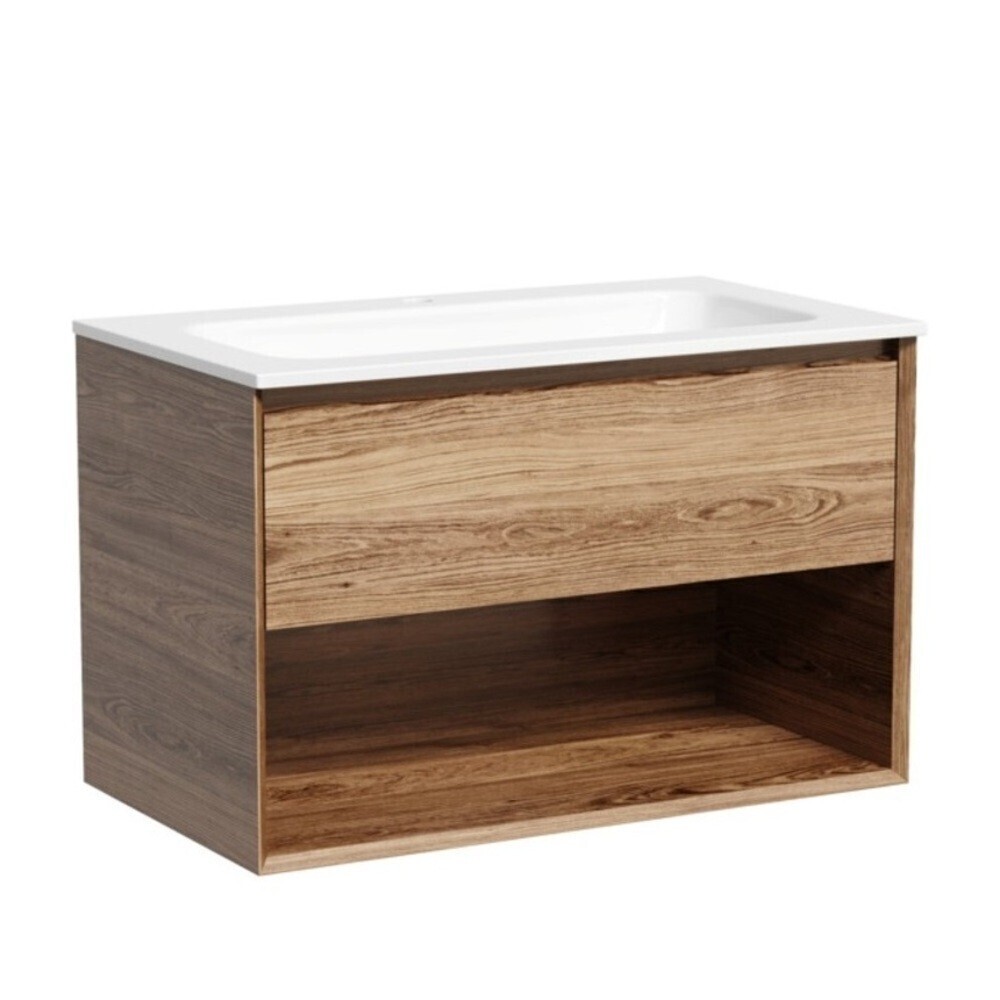 Тумба под раковину Sancos Marmi 1.0 80 см подвесная дуб чарльстон (MR1.080ECH)