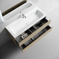 Тумба под раковину Sancos Folk 120 см подвесная капучино (FL120CP) - фото 11