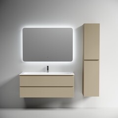 Тумба под раковину Sancos Folk 120 см подвесная капучино (FL120CP) - фото 9