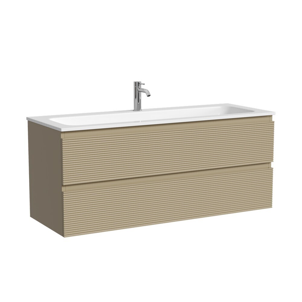 

Тумба под раковину Sancos Folk 120 см подвесная капучино (FL120CP), Бежевый