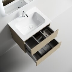 Тумба под раковину Sancos Folk 60 см подвесная капучино (FL60CP) - фото 3