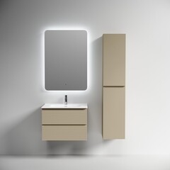 Тумба под раковину Sancos Folk 70 см подвесная капучино (FL70CP) - фото 4