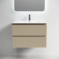 Тумба под раковину Sancos Folk 70 см подвесная капучино (FL70CP) - фото 3