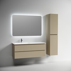 Тумба под раковину Sancos Folk 120 см подвесная левая капучино (FL120LCP) - фото 5