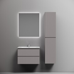 Тумба под раковину Sancos Snob T 70 см подвесная doha soft (SNT70SM) - фото 6