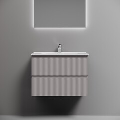 Тумба под раковину Sancos Snob T 70 см подвесная doha soft (SNT70SM) - фото 5