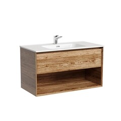 Тумба под раковину Sancos Marmi 1.0 90 см подвесная дуб чарльстон (MR1.090ECH) - фото 1