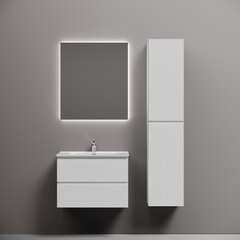 Тумба под раковину Sancos Snob T 70 см подвесная bianco (SNT70W) - фото 6