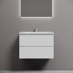 Тумба под раковину Sancos Snob T 70 см подвесная bianco (SNT70W) - фото 5