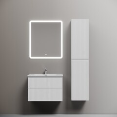 Тумба под раковину Sancos Snob R 70 см подвесная bianco (SNR70W) - фото 6