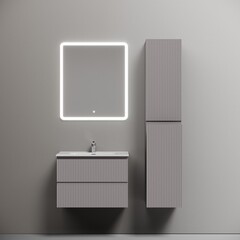 Тумба под раковину Sancos Snob R 70 см подвесная doha soft (SNR70SM) - фото 6