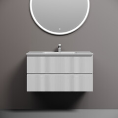 Тумба под раковину Sancos Snob T 90 см подвесная bianco (SNT90W) - фото 4