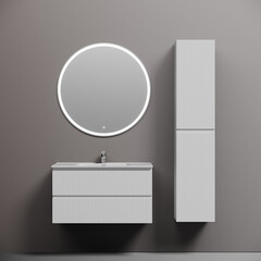 Тумба под раковину Sancos Snob T 90 см подвесная bianco (SNT90W) - фото 3