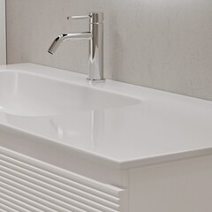 Тумба под раковину Sancos Folk 100 см подвесная левая bianco (FL100LW) - фото 5