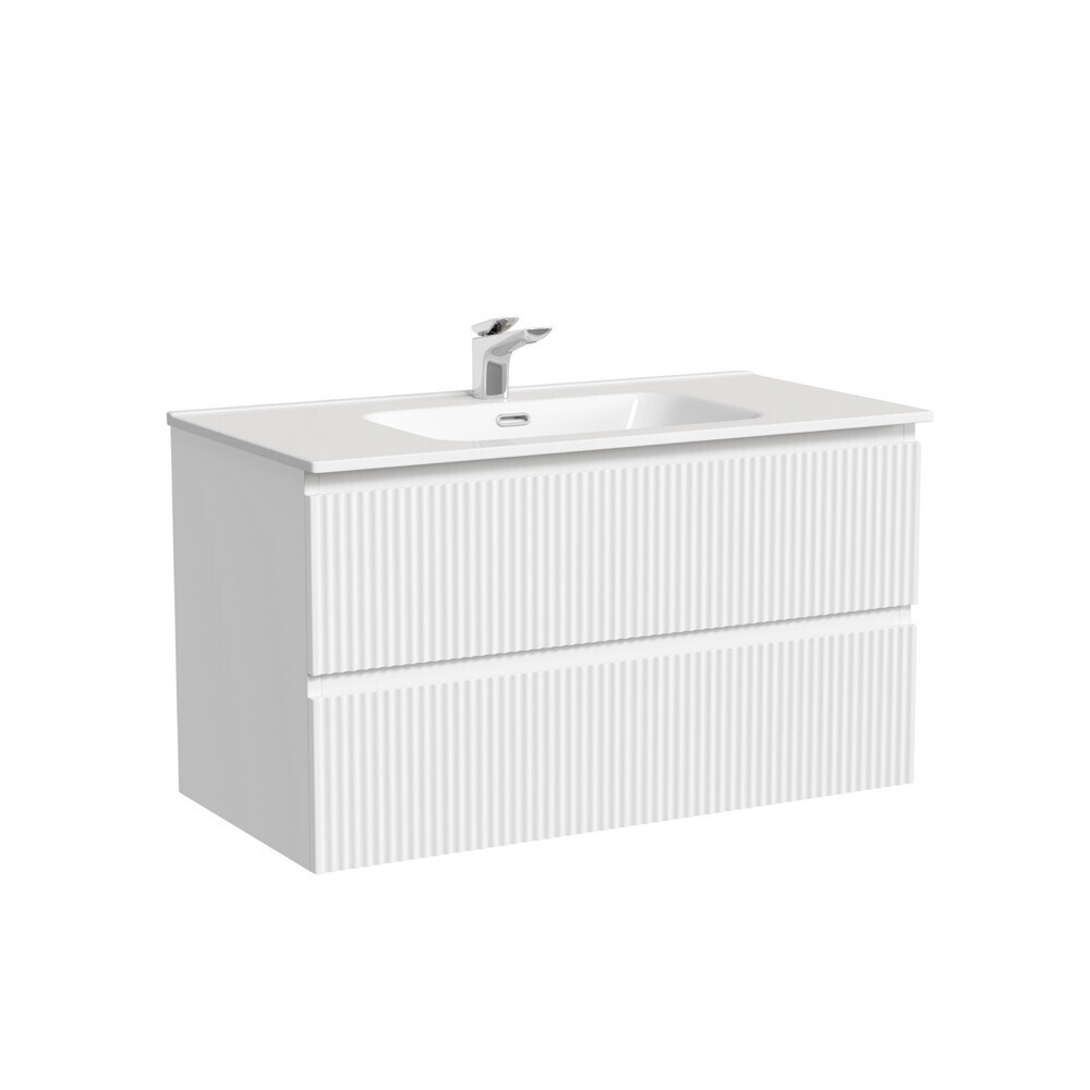 

Тумба под раковину Sancos Snob R 90 см подвесная bianco (SNR90W), Белый