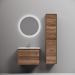 Тумба под раковину Sancos Marmi 2.0 70 см подвесная дуб чарльстон (MR2.070ECH) - фото 6