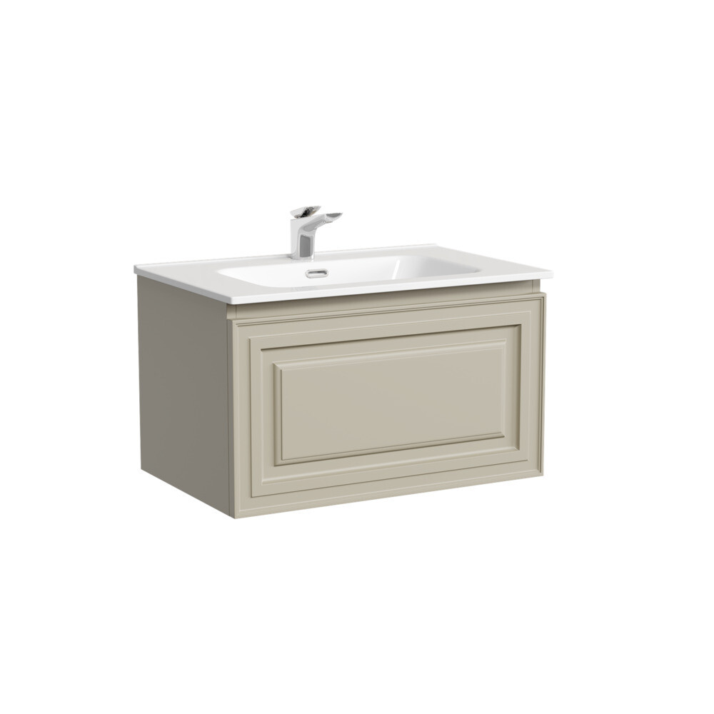 

Тумба под раковину Sancos Very 70 см подвесная beige soft (VR70CE), Бежевый