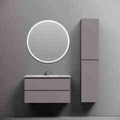 Тумба под раковину Sancos Snob T 90 см подвесная doha soft (SNT90SM) - фото 4