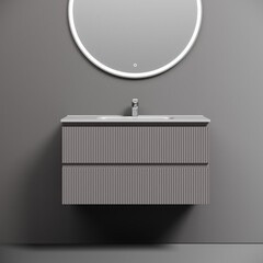 Тумба под раковину Sancos Snob T 90 см подвесная doha soft (SNT90SM) - фото 5