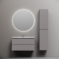 Тумба под раковину Sancos Snob R 90 см подвесная doha soft (SNR90SM) - фото 6