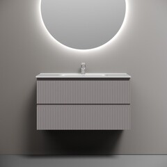 Тумба под раковину Sancos Snob R 90 см подвесная doha soft (SNR90SM) - фото 5