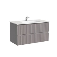 Тумба под раковину Sancos Snob R 90 см подвесная doha soft (SNR90SM) - фото 1