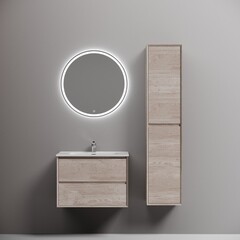 Тумба под раковину Sancos Marmi 2.0 70 см подвесная дуб галифакс натуральный (MR2.070EG) - фото 6