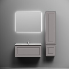 Тумба под раковину Sancos Very 90 см подвесная doha soft (VR90SM) - фото 4