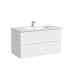 Тумба под раковину Sancos Folk 90 см подвесная bianco (FL90W) - фото 1