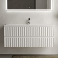 Тумба под раковину Sancos Snob R 120 см подвесная bianco (SNR120W) - фото 6