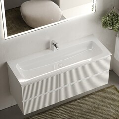 Тумба под раковину Sancos Snob R 120 см подвесная bianco (SNR120W) - фото 5