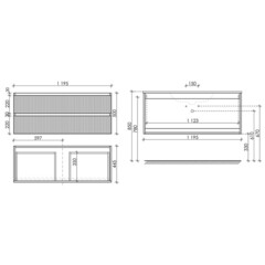 Тумба под раковину Sancos Snob R 120 см подвесная bianco (SNR120W) - фото 2
