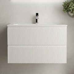 Тумба под раковину Sancos Snob R 80 см подвесная bianco (SNR80W) - фото 7