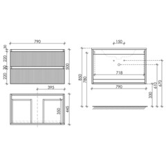 Тумба под раковину Sancos Snob R 80 см подвесная bianco (SNR80W) - фото 4