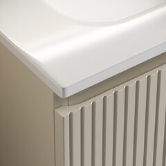 Тумба под раковину Sancos Snob T 120 см подвесная beige soft (SNT120CE) - фото 7