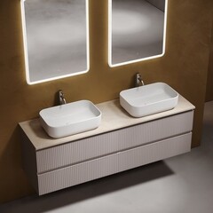 Тумба под раковину Sancos Snob T 80 см подвесная doha soft (SNT80SM) - фото 2