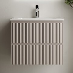 Тумба под раковину Sancos Snob R 60 см подвесная doha soft (SNR60SM) - фото 7