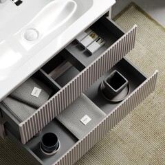 Тумба под раковину Sancos Snob R 60 см подвесная doha soft (SNR60SM) - фото 5