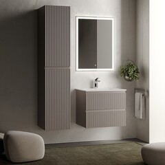 Тумба под раковину Sancos Snob R 60 см подвесная doha soft (SNR60SM) - фото 6