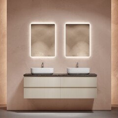 Тумба под раковину Sancos Snob T 80 см подвесная beige soft (SNT80CE) - фото 2