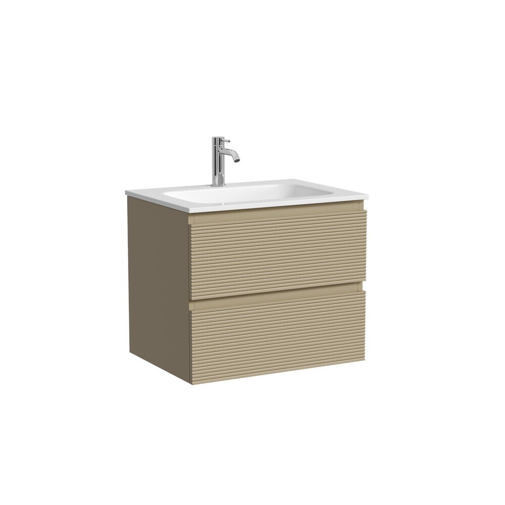 

Тумба под раковину Sancos Folk 60 см подвесная капучино (FL60CP), Бежевый