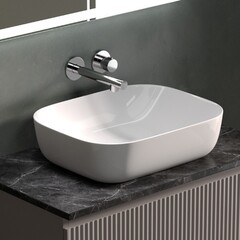 Тумба под раковину Sancos Snob R 80 см подвесная doha soft (SNR80SM) - фото 3