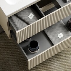 Тумба под раковину Sancos Snob R 120 см подвесная beige soft (SNR120CE) - фото 6