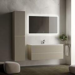 Тумба под раковину Sancos Snob R 120 см подвесная beige soft (SNR120CE) - фото 5