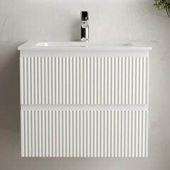 Тумба под раковину Sancos Snob R 60 см подвесная bianco (SNR60W) - фото 6