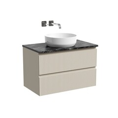 Тумба под раковину Sancos Snob R 80 см подвесная beige soft (SNR80CE) - фото 1