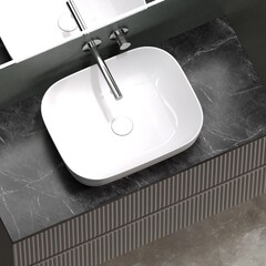 Тумба под раковину Sancos Snob R 100 см подвесная doha soft (SNR100SM) - фото 3