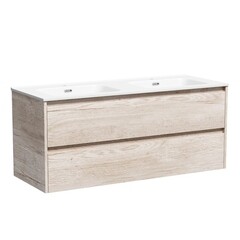 Изображение товара Тумба под раковину Sancos Libra 120 см подвесная дуб галифакс натуральный (LB120-2EG)