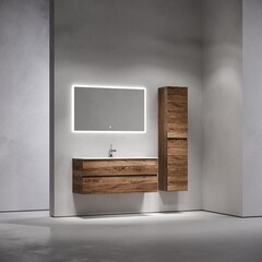 Тумба под раковину Sancos Urban 120 см подвесная дуб чарльстон (UR120-1ECH) - фото 7