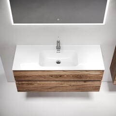 Тумба под раковину Sancos Urban 120 см подвесная дуб чарльстон (UR120-1ECH) - фото 5